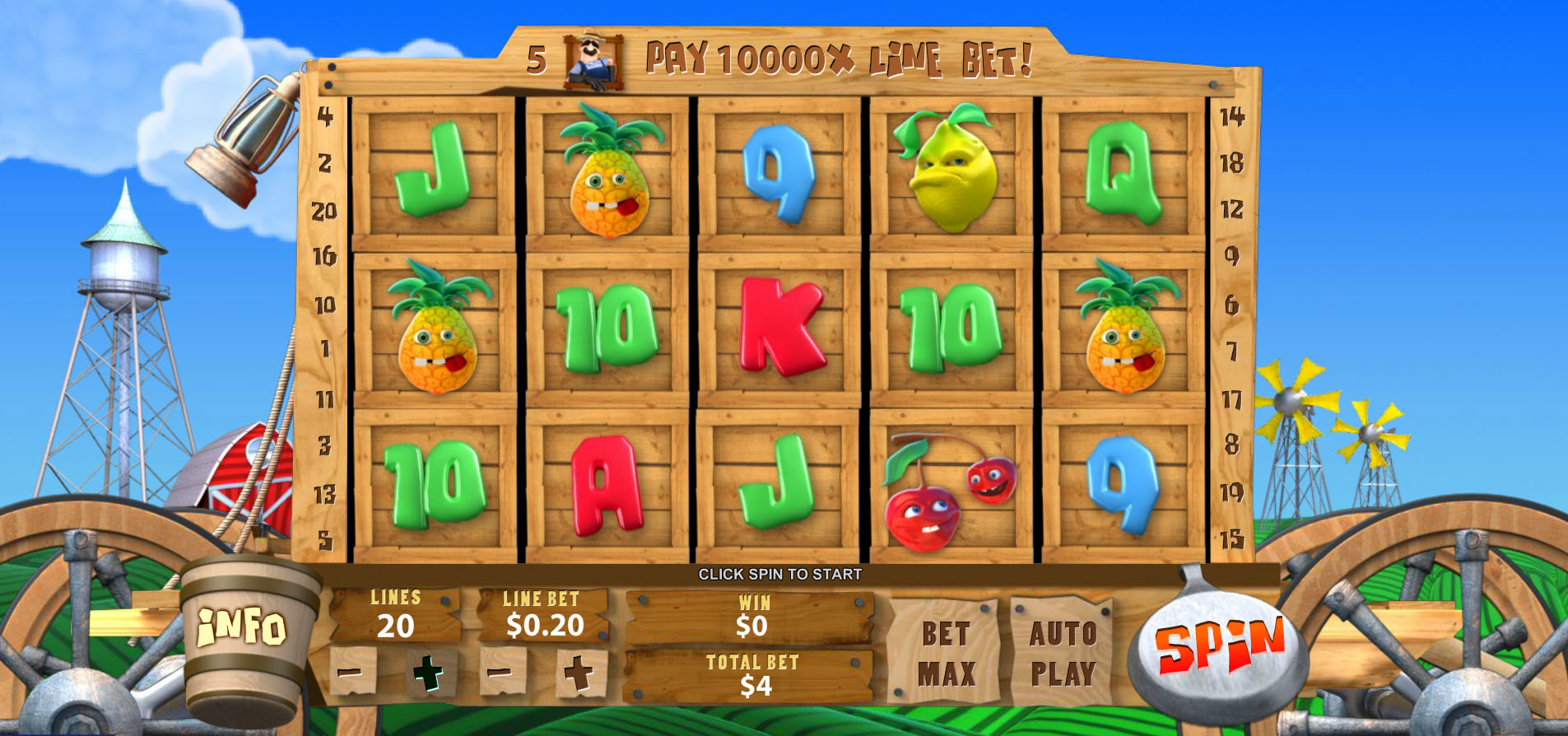 Funky Fruits Playtech